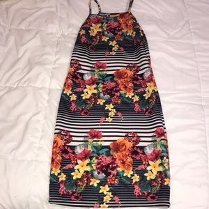 Skin Tight Floral Dress